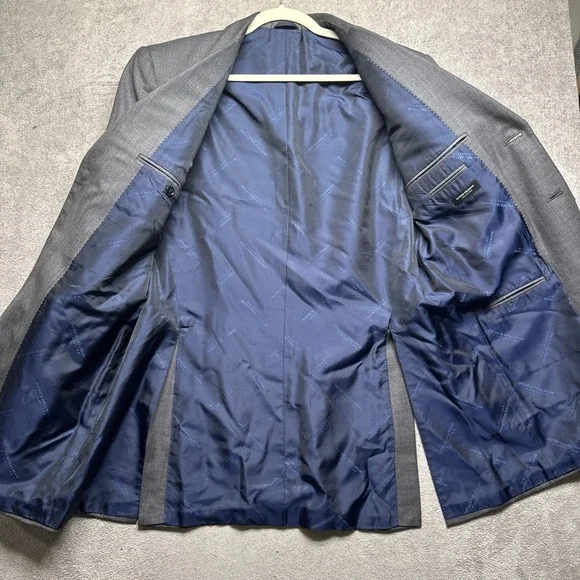Patrick Hellmann Loro Piana Super 130s‎ Black Wool Blazer 42R US Sport Coat
